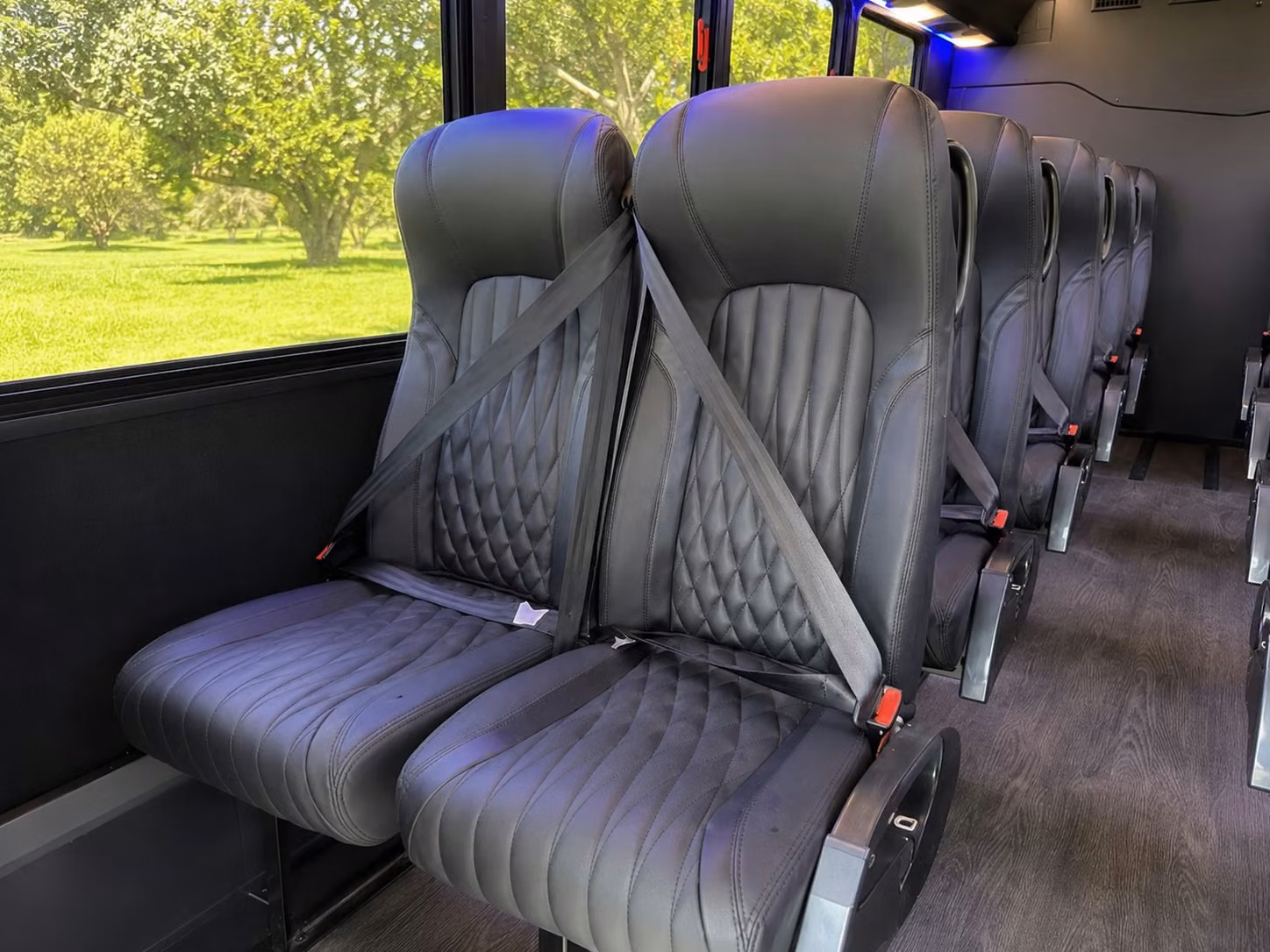 15 passenger minibus inside