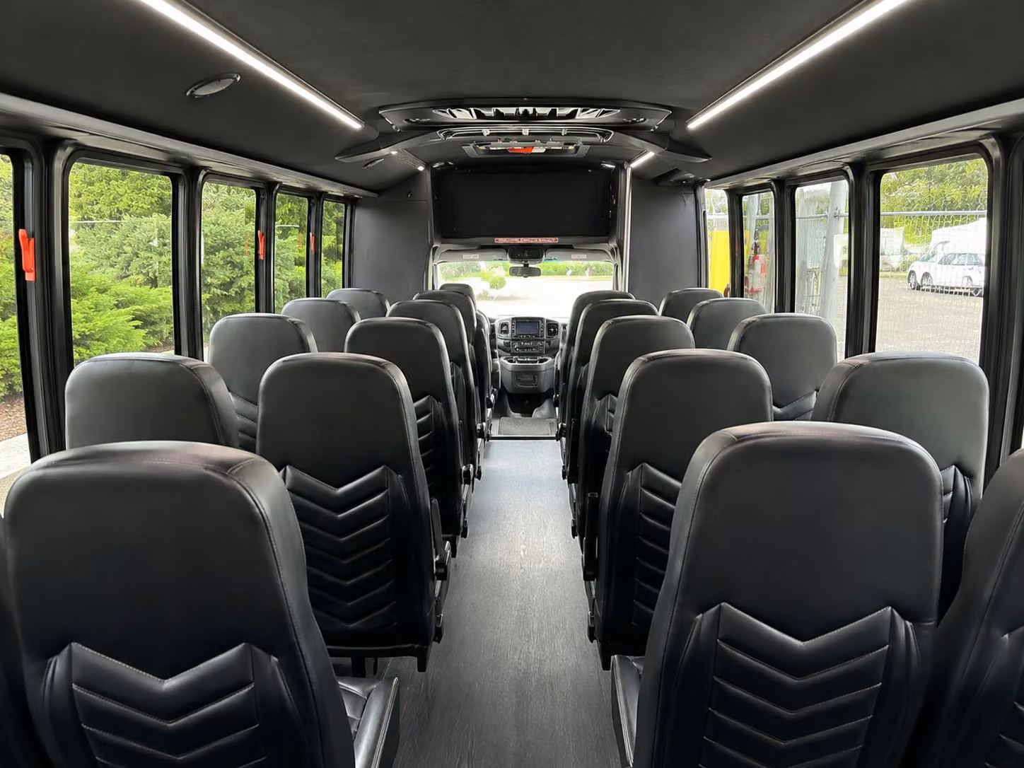 15 passenger minibus interior