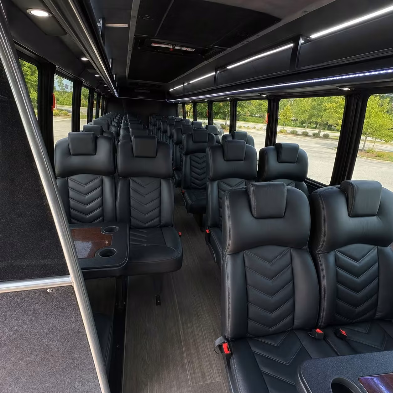 28 passenger minibus inside