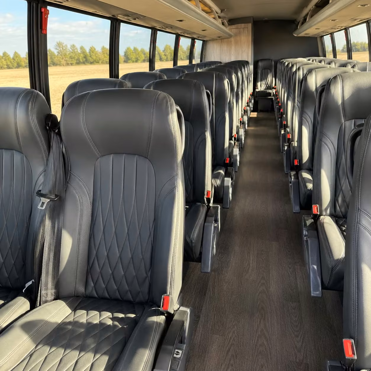 28 passenger minibus interior