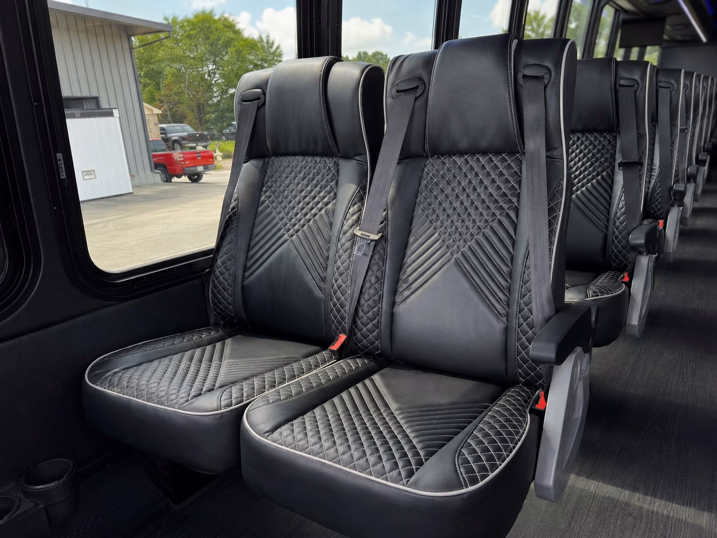 56 passenger charter bus interior