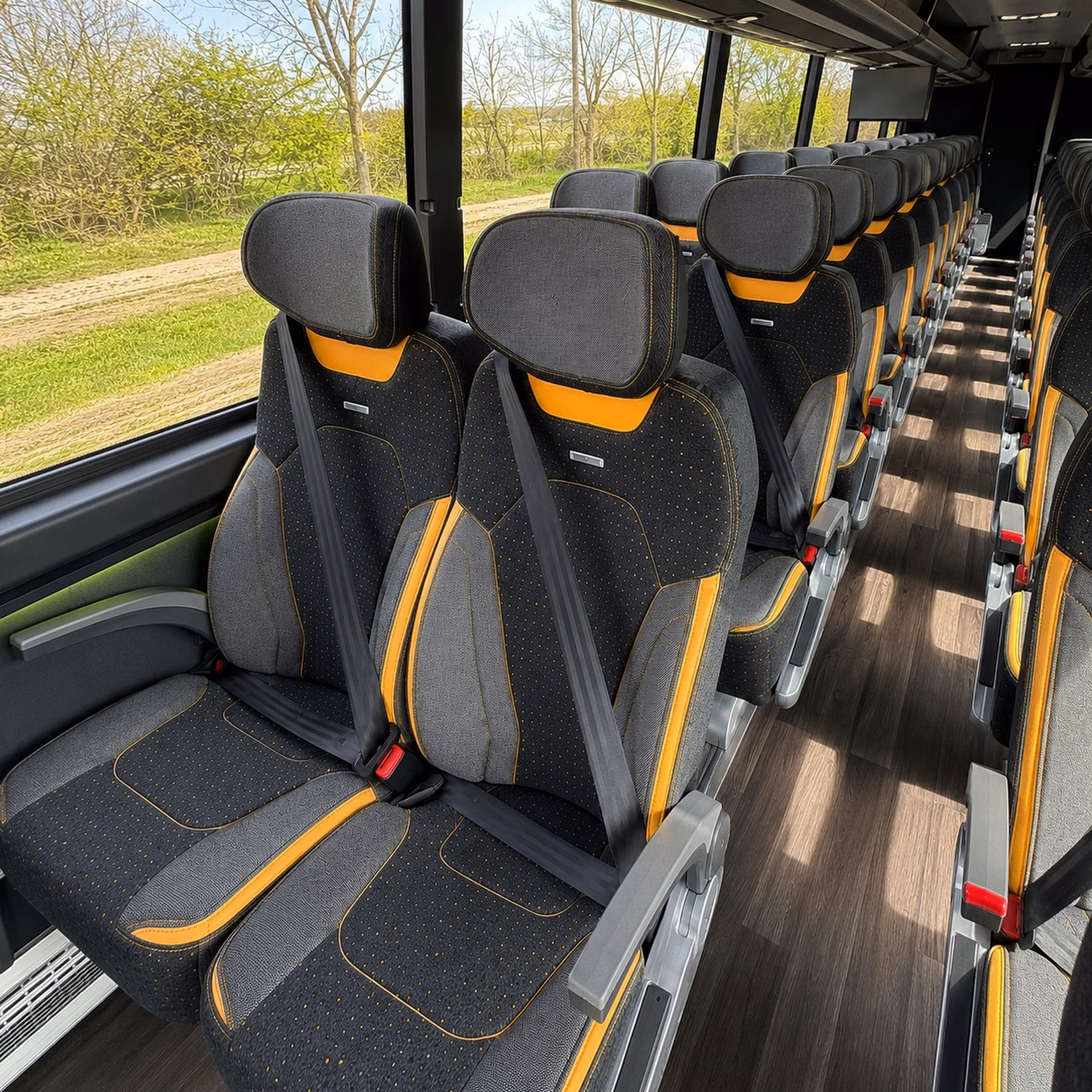 kirkland charter bus interior