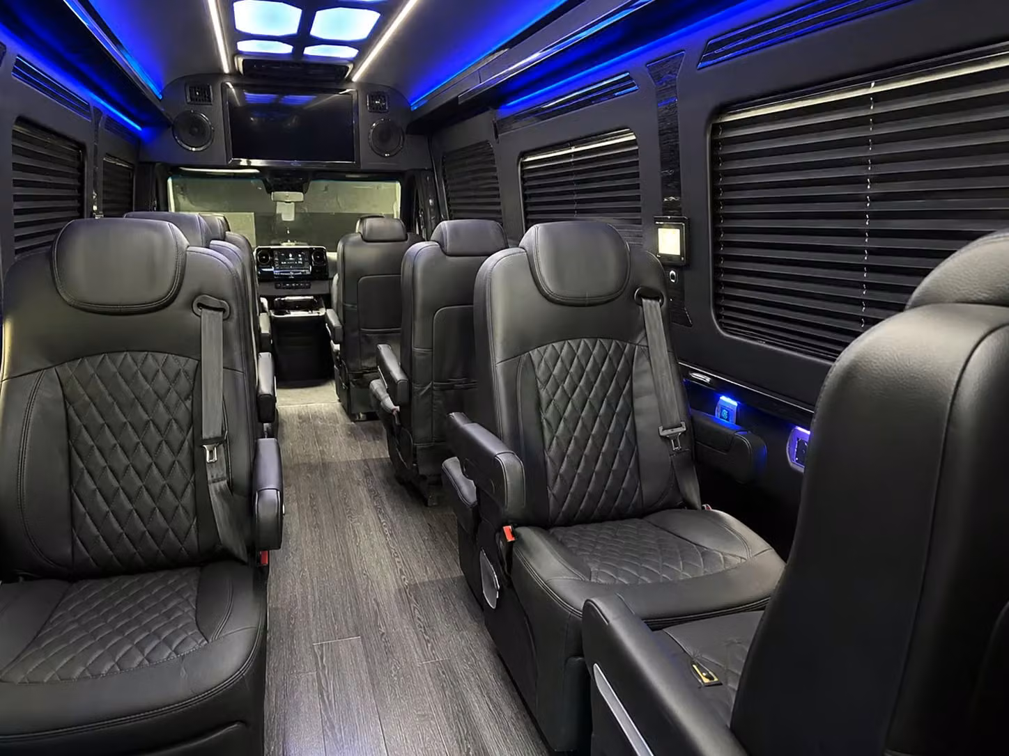 sprinter van with driver inside